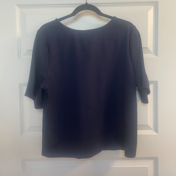 Ripley Rader Ponte Knit Short Sleeve Extended Top, Size XL - Picture 3 of 4